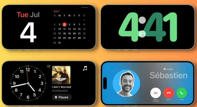 柳州苹果手机维修分享iOS17横屏充电待机显示有什么好处 