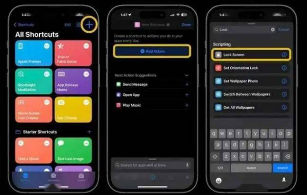 柳州苹果14锁屏维修店分享iPhone14升级iOS16.4后如何创建锁屏快捷方式 