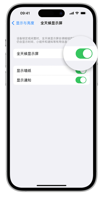 柳州苹果14维修店分享如何自定义 iPhone 14 Pro 常亮显示屏 