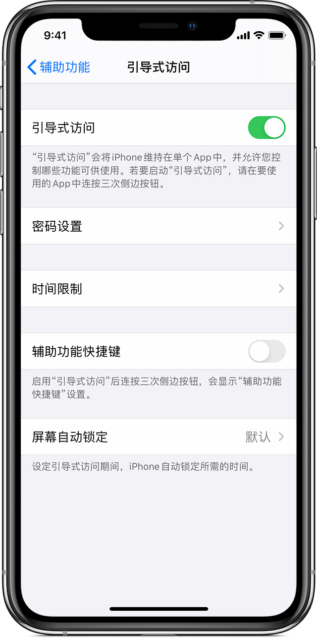 柳州苹果手机维修分享如何在 iPhone 上退出引导式访问 