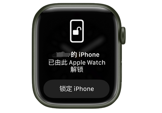 柳州苹果手机维修分享用 AppleWatch 解锁配备面容 ID 的 iPhone方法 