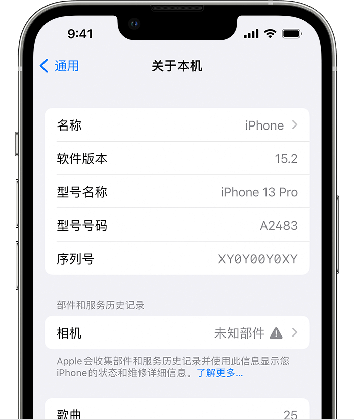 柳州苹果维修分享iPhone 出现提示相机“未知部件”是什么原因？ 