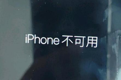 柳州苹果服务网点分享锁屏界面显示“iPhone 不可用”如何解决 