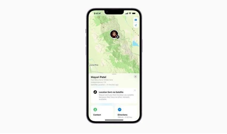 柳州苹果14维修分享iPhone14系列中 FindMy功能通过卫星分享位置方法教程 